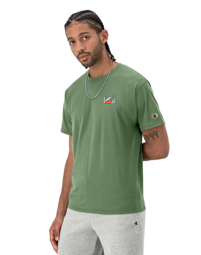 Champion Classic Graphic T-Shirt, Provisions Nurture Green GT23H 586QJB K0J - APLAZE