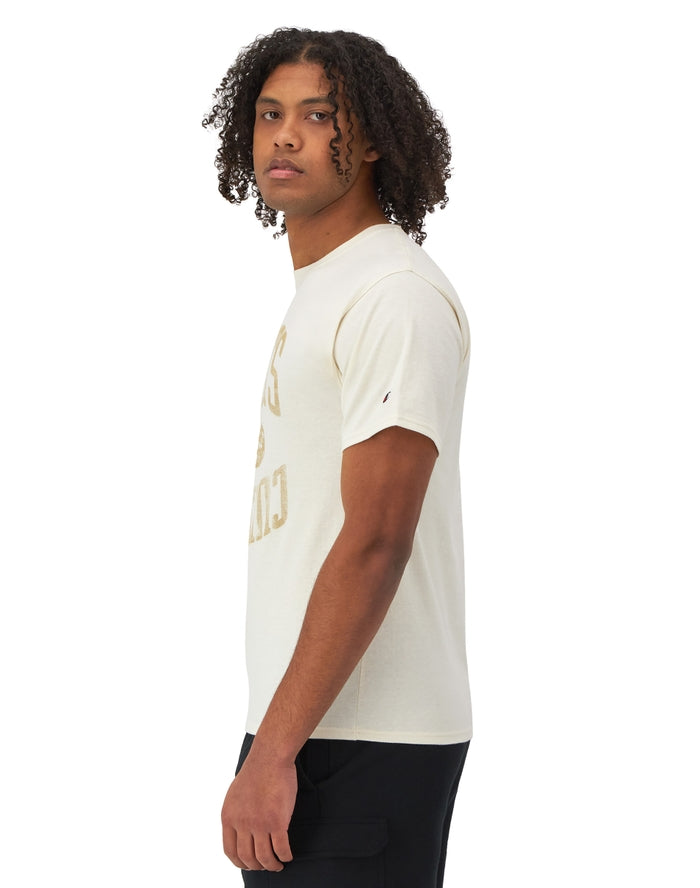 Champion Classic Graphic T-Shirt, Sports Culture Natural GT23H 586QWB NTC - APLAZE