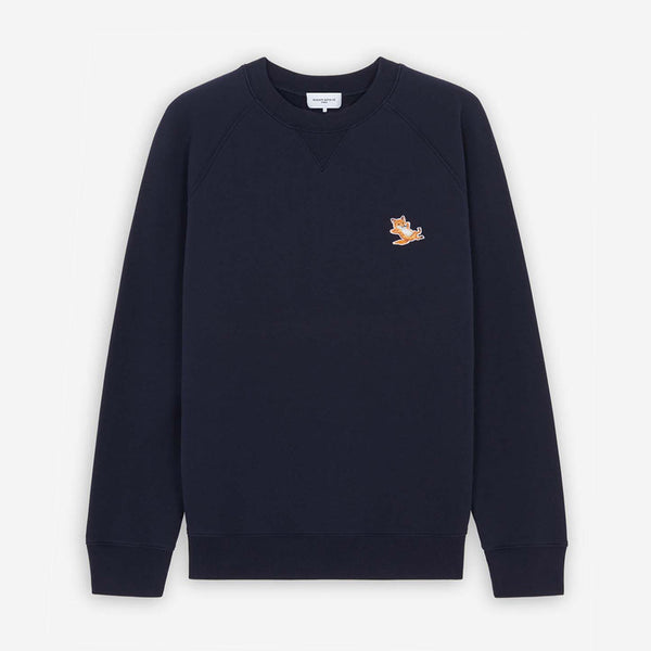 Maison Kitsune Chillax Fox Patch Classic Sweatshirt Navy