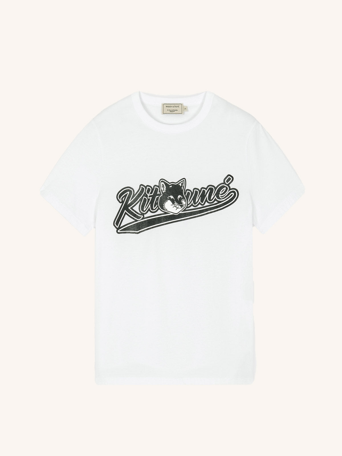 Maison Kitsune Women's Varsity Fox Classic T-shirt White GW00105KJ0010 WH