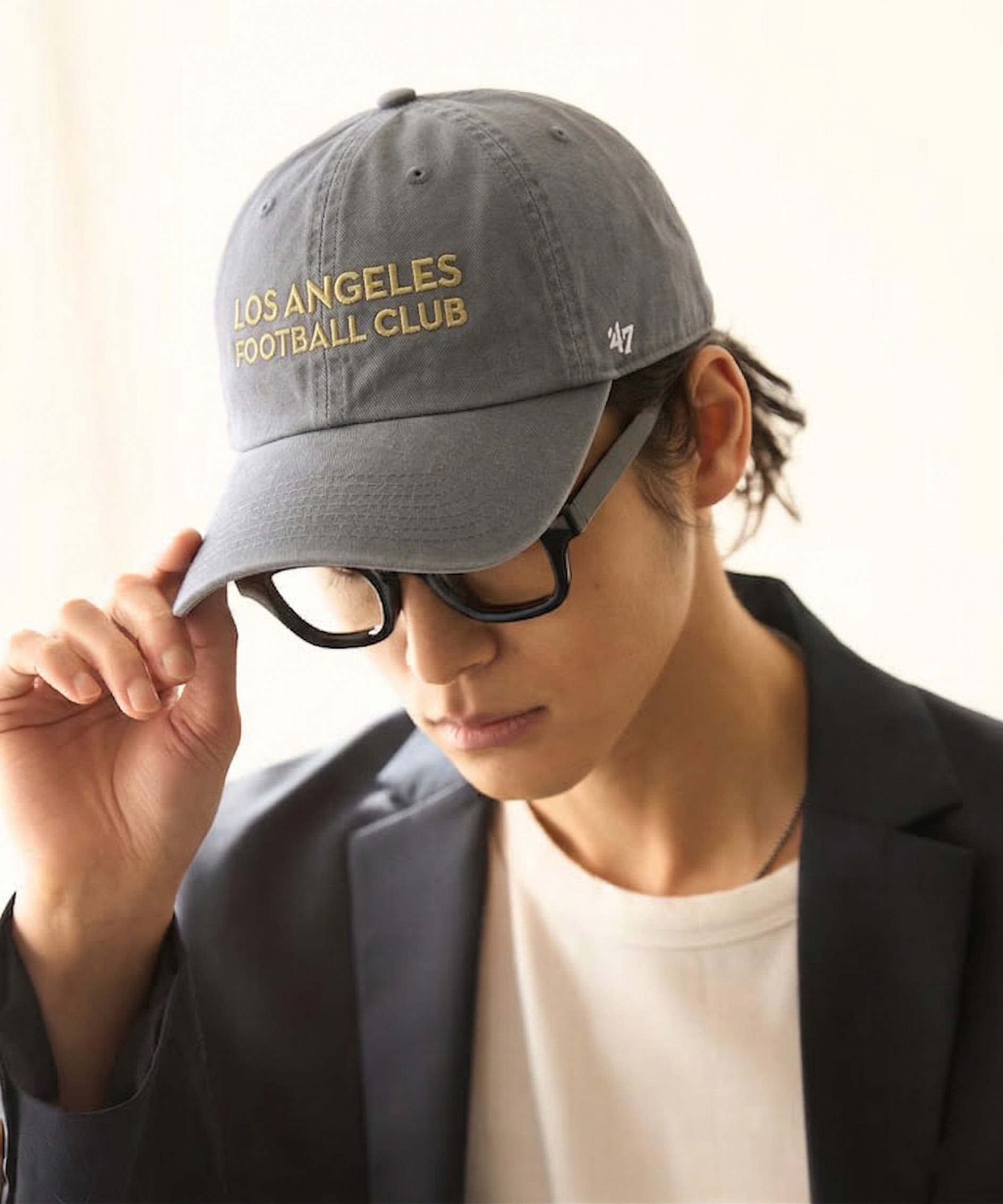 47 Brand Los Angeles LA FC Ballpark Script Shot Clean Up Cap Charcoal MLS-BPSSC22GWS-CC