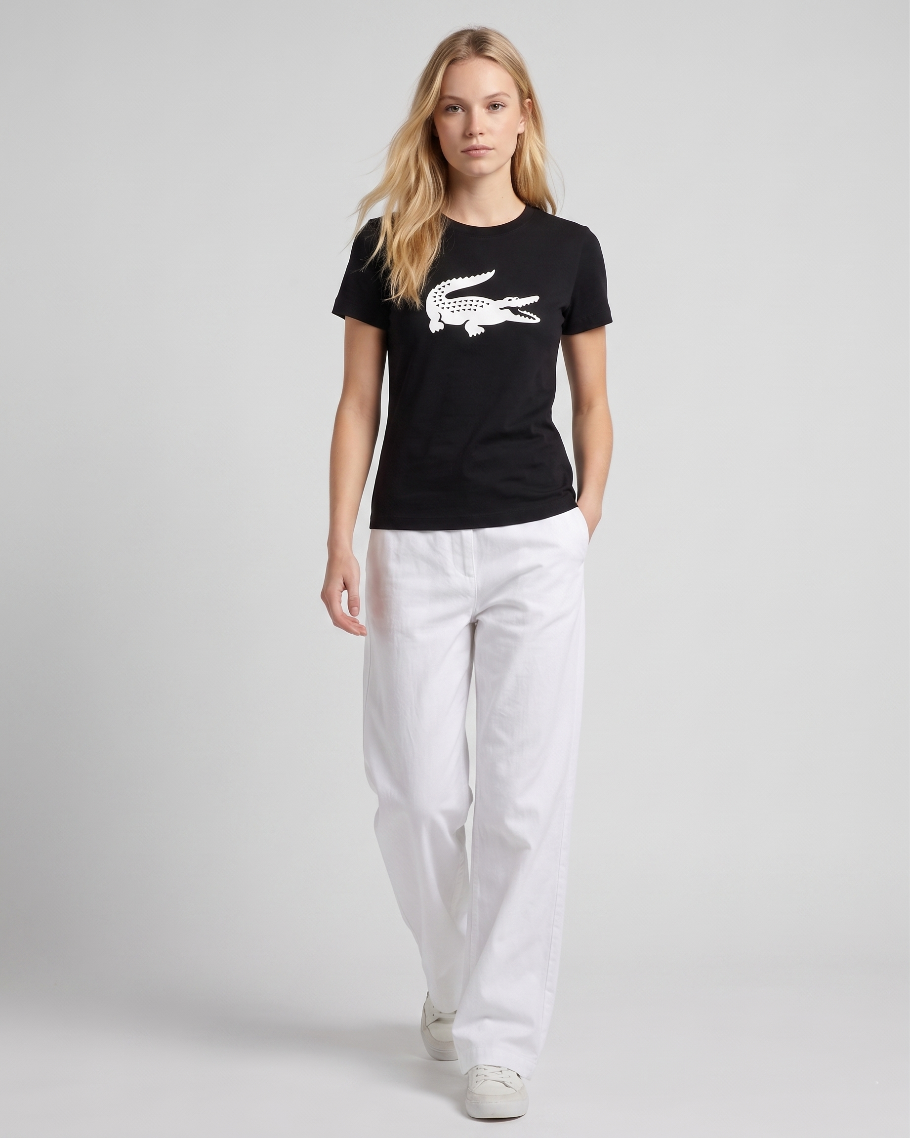 Lacoste Kids Sport Croc T-Shirt Black TJ2910 031
