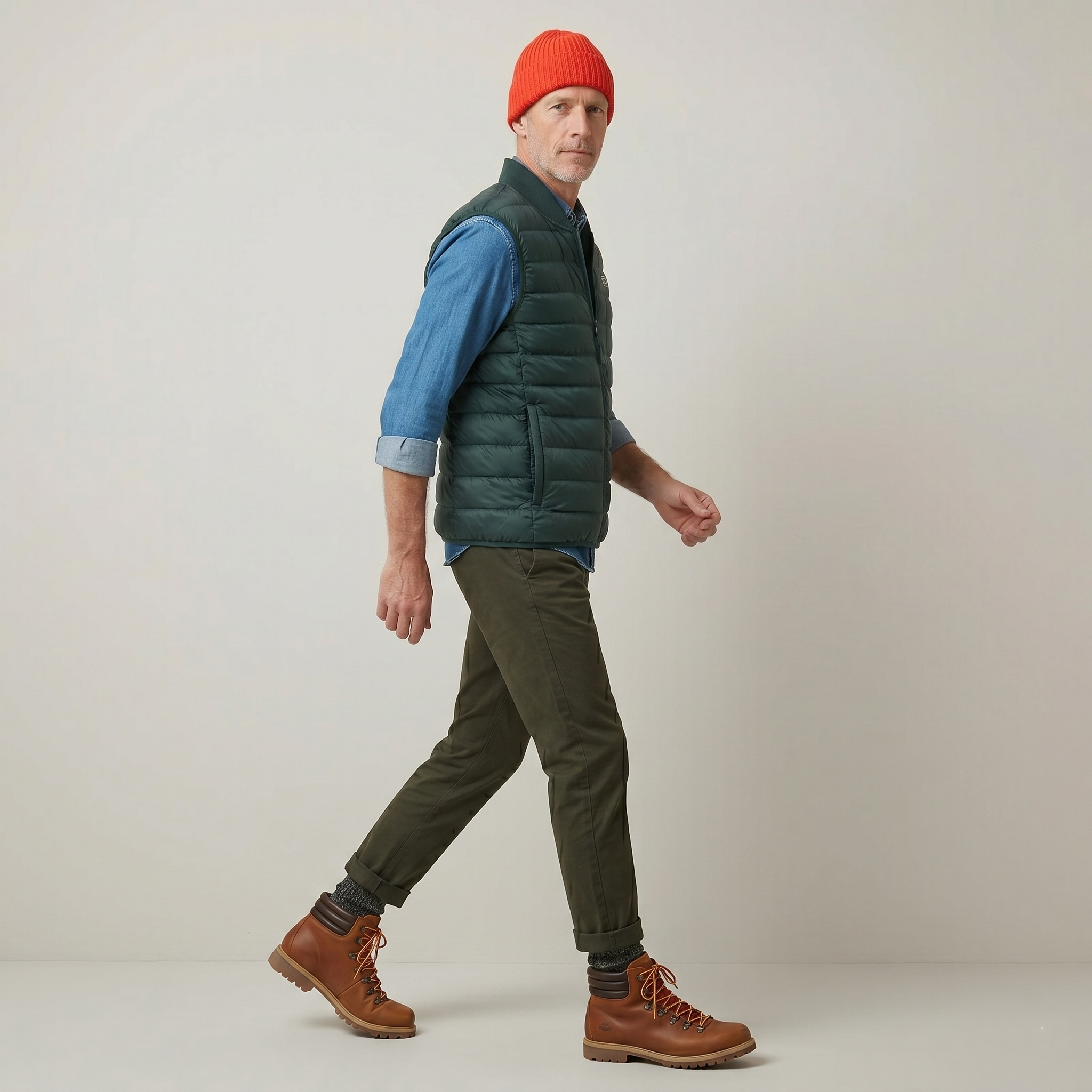 Lacoste Men's Padded Water-Repellent Vest Sinople BH0537 YZP