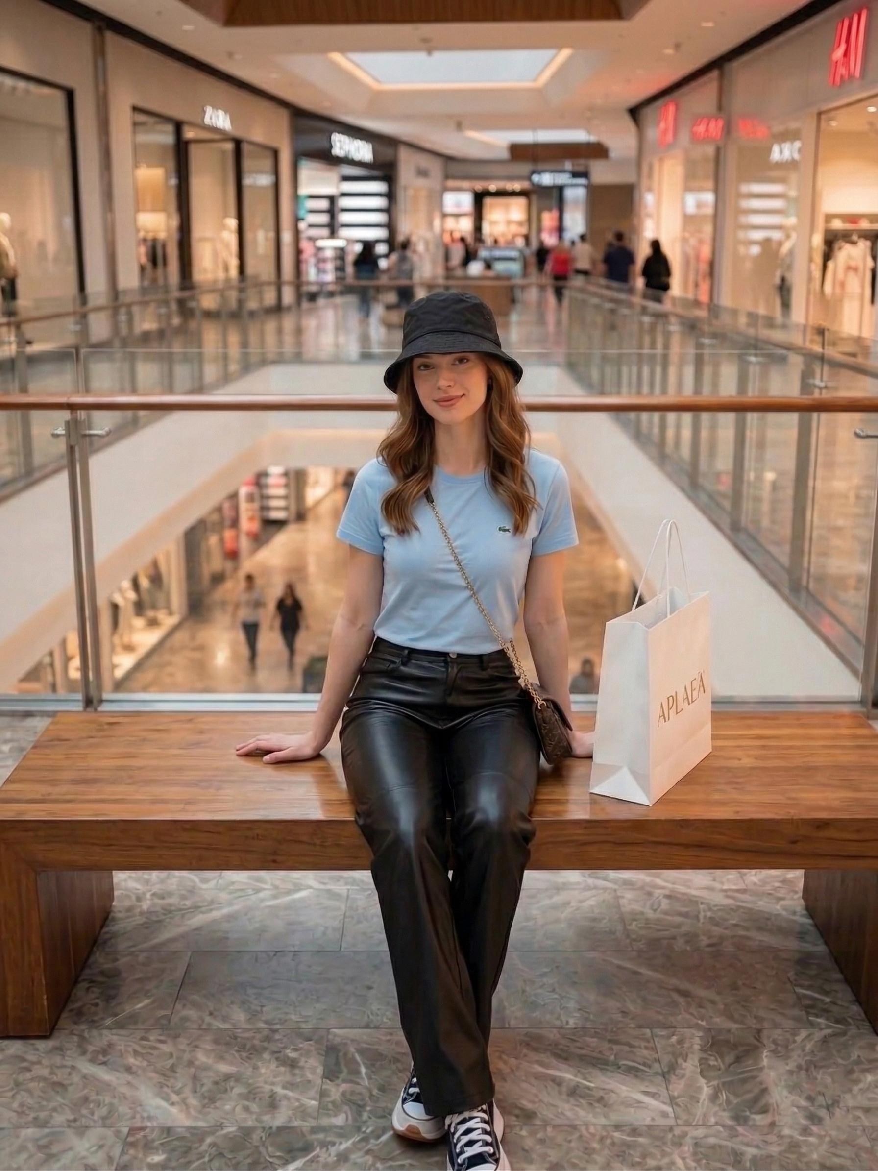 Lacoste Kids Logo Core Cotton T-Shirt Panorama Sky 947025 HBP