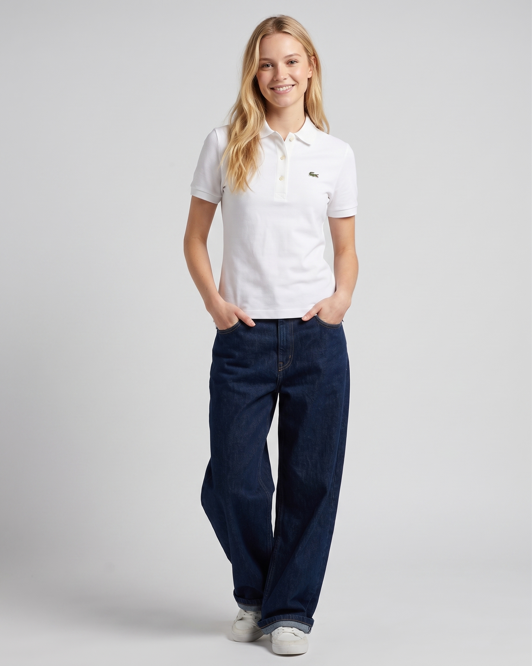 Lacoste Boys Short Sleeve Polo Shirts White 947354 W8L