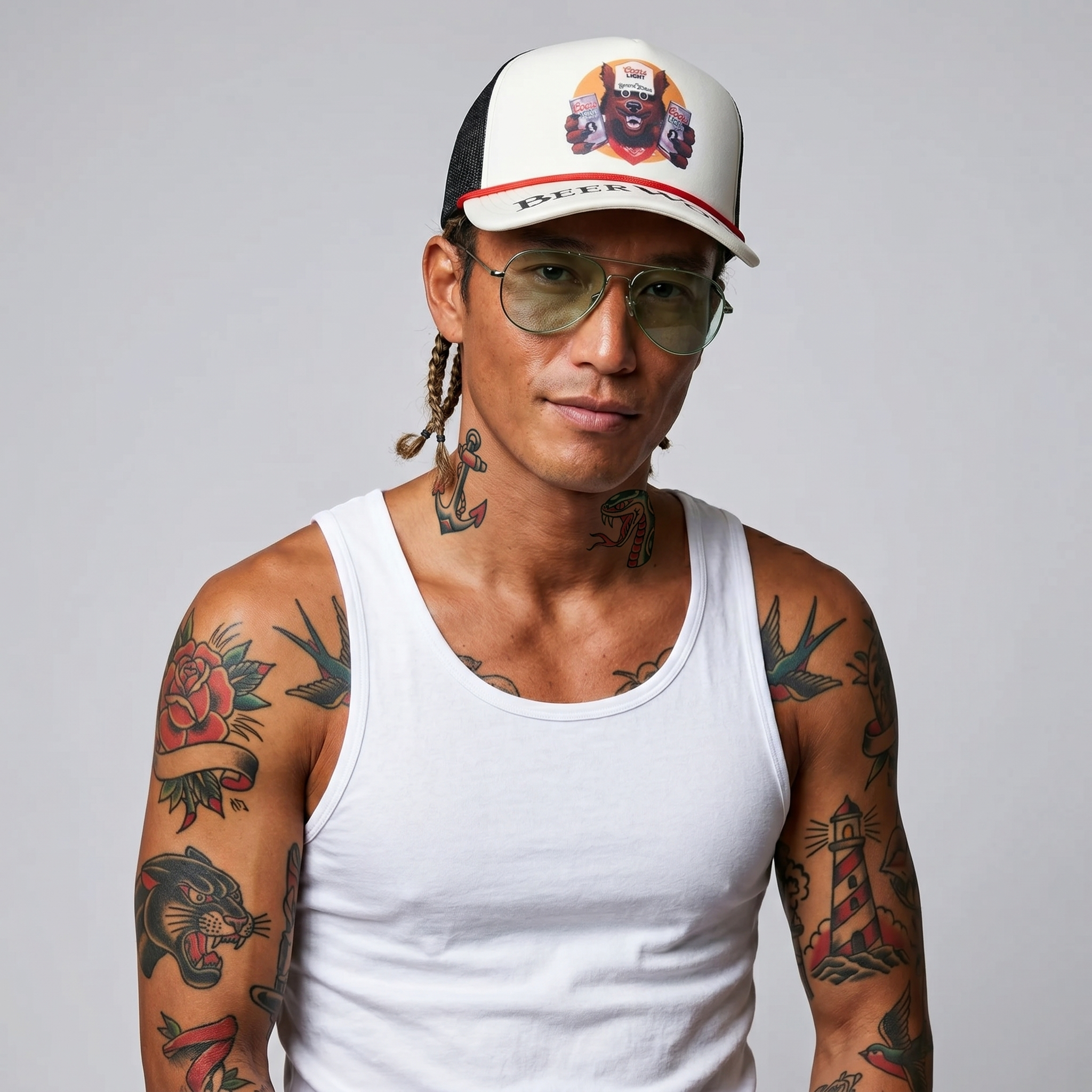 American Needle Coors Light Foamy Roscoe Black/Off White 24007B BKOW