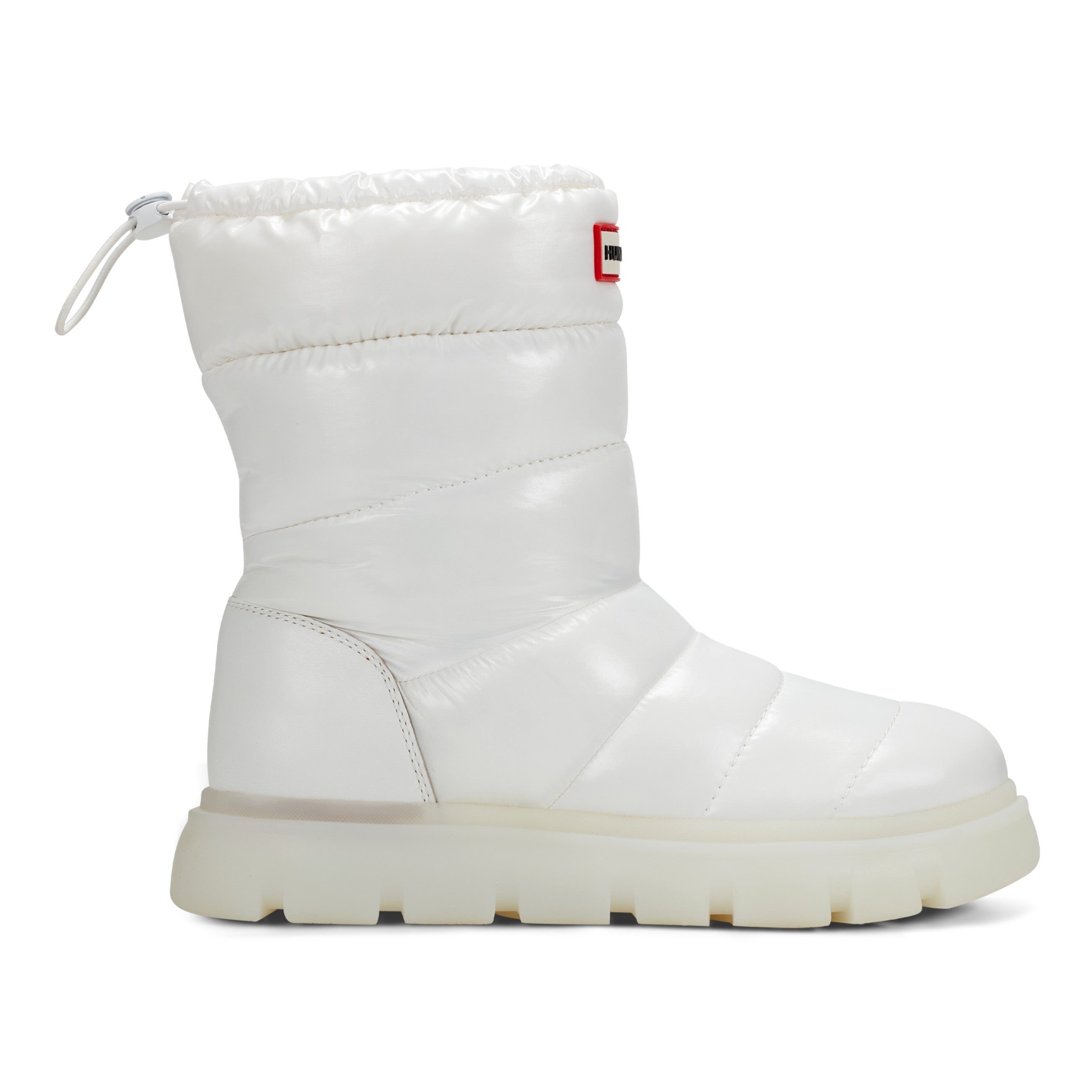 Hunter Women's Maribel Lug Sole Insulated Waterproof Snow Booties White HWMARIBEL 140