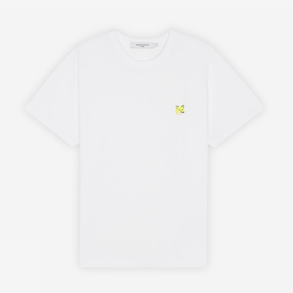 Maison Kitsune Monochrome Fox Head Patch Classic T-Shirt White IU00149KJ0008 P100