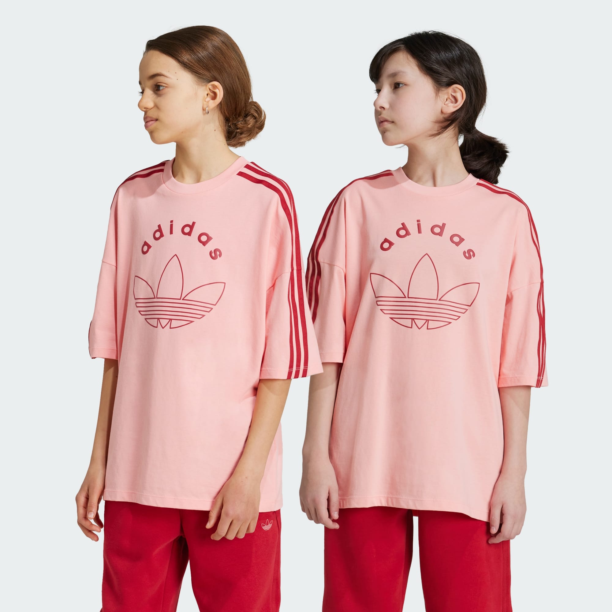Adidas Kids Graphic Short Sleeve T-Shirt Semi Pink Spark IY9544 D1