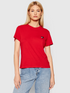 Tommy Hilfiger Women's Heart Embroidered  T-Shirt Red J7GH0490 SCA T11