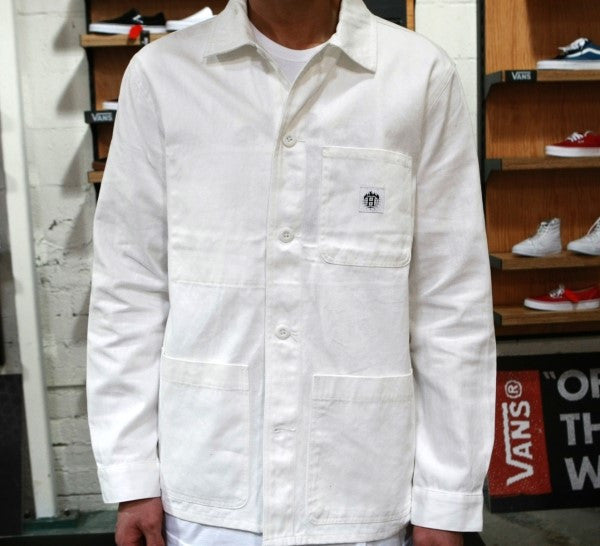 Huf Thrasher TDS Chore Jacket Off White JK65M01 - APLAZE