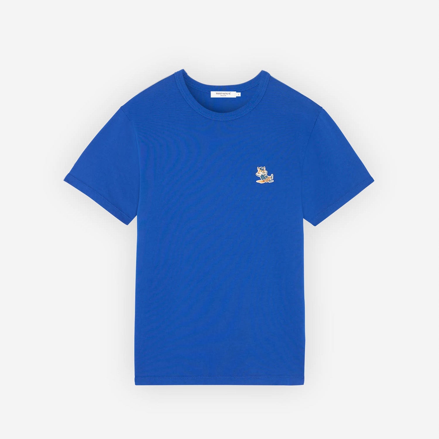 Maison Kitsune Men's Dressed Fox Patch Classic T-Shirt Deep Blue KM00102KJ0008 P485