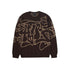 Huf Outlines Crewneck Sweater Espresso KN00514 ESPRO