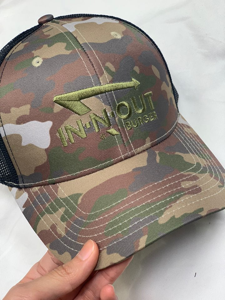 IN-N-OUT Camo Green Embroidered Hat Camo 737