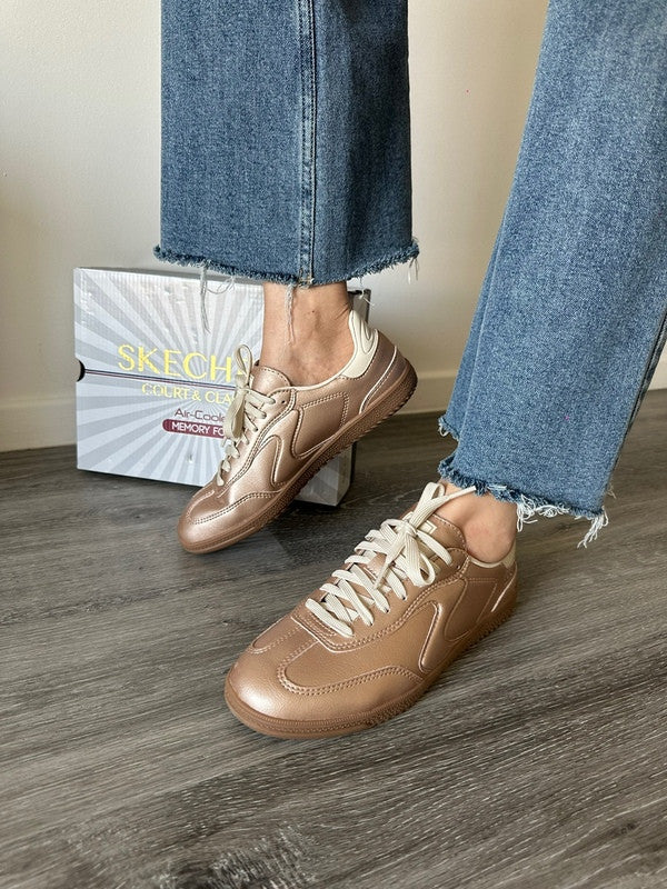 Skechers Women's Hotshot - Perfectly Polished Rosegold 185237 RSGD