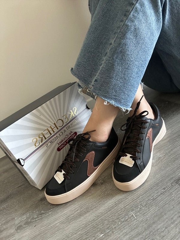 Skechers Women's Hiland - Quite Chic Black/Brown 185170 BKBR