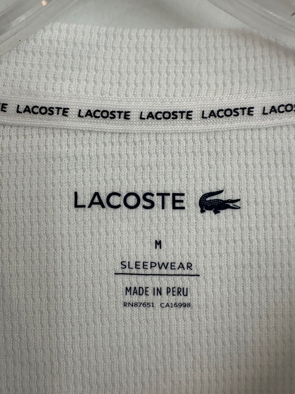 Lacoste Men’s Waffled Cotton Undershirt White TH5050-51 001