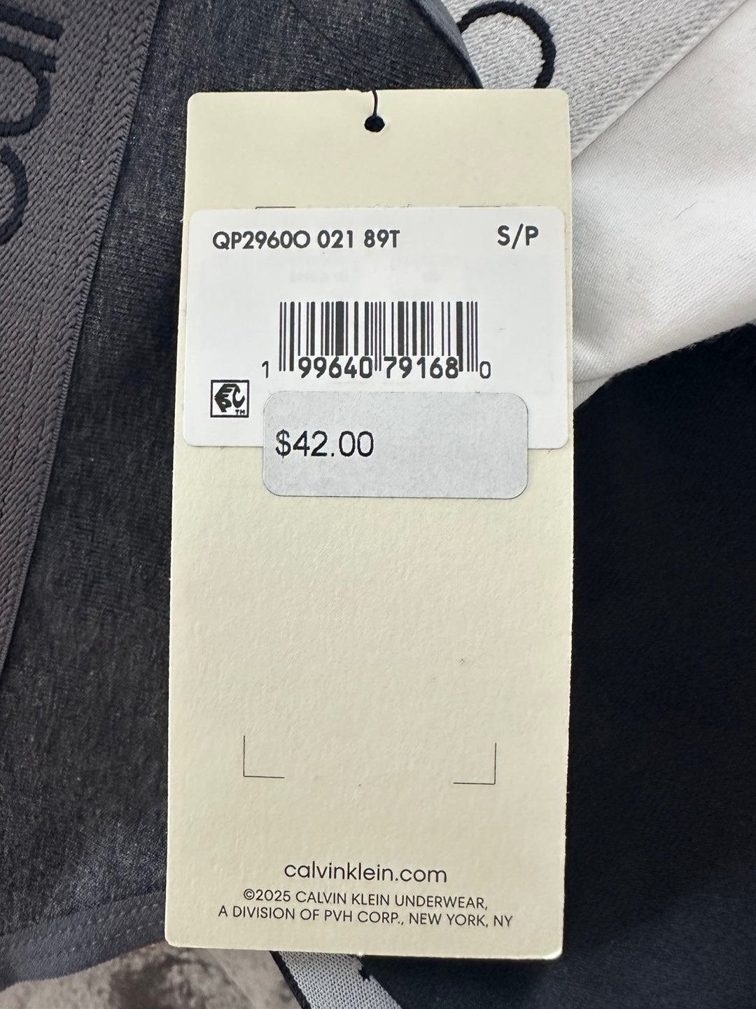 Calvin Klein Women's String Bikini 3PK Black / White / Charcoal Heather QP2960O 021