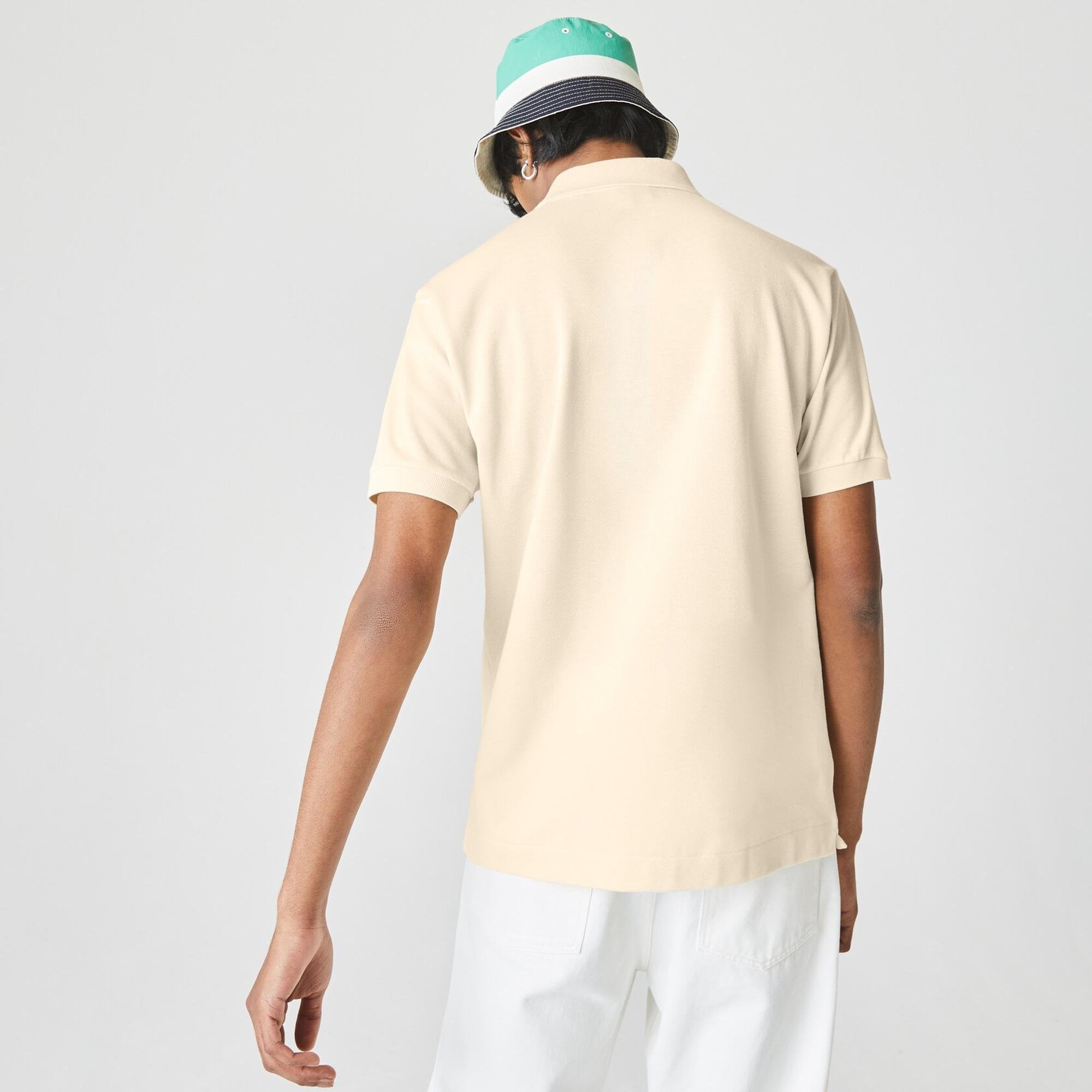 Lacoste Men's Men's Original L.12.12 Petit Piqu Cotton Polo Naturel Clair L1212 056 - APLAZE