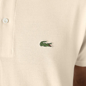 Lacoste Men's Men's Original L.12.12 Petit Piqu Cotton Polo Naturel Clair L1212 056 - APLAZE