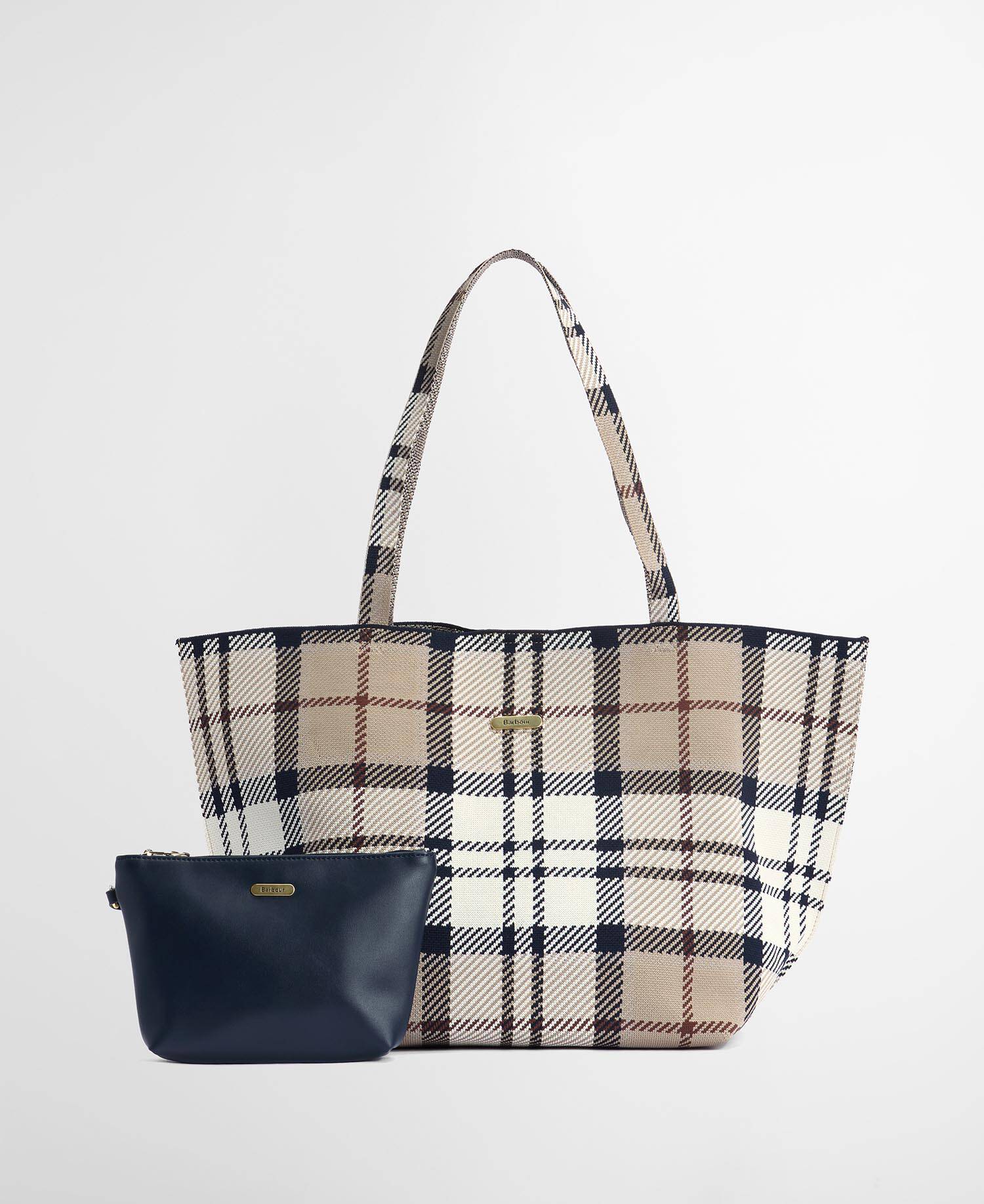Barbour Layla Large Tote Bag Rosewood Tartan LBA0517 BE71