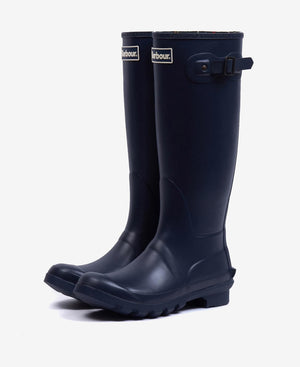 Barbour Women's Bede Tall Wellington Boots Navy LRF0043 NY71 - APLAZE