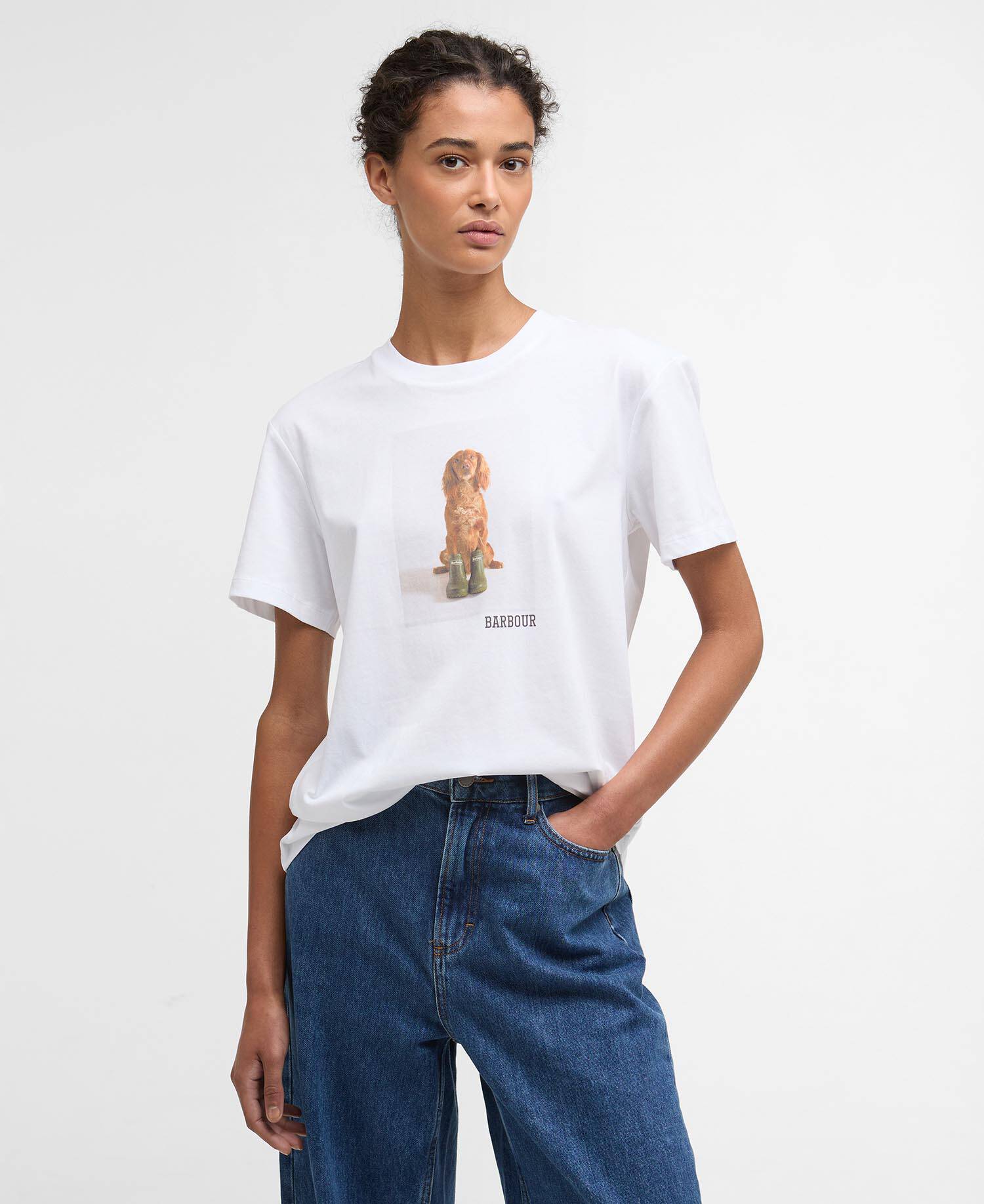 Barbour Bedale Graphic T-Shirt White LTS0715 WH11