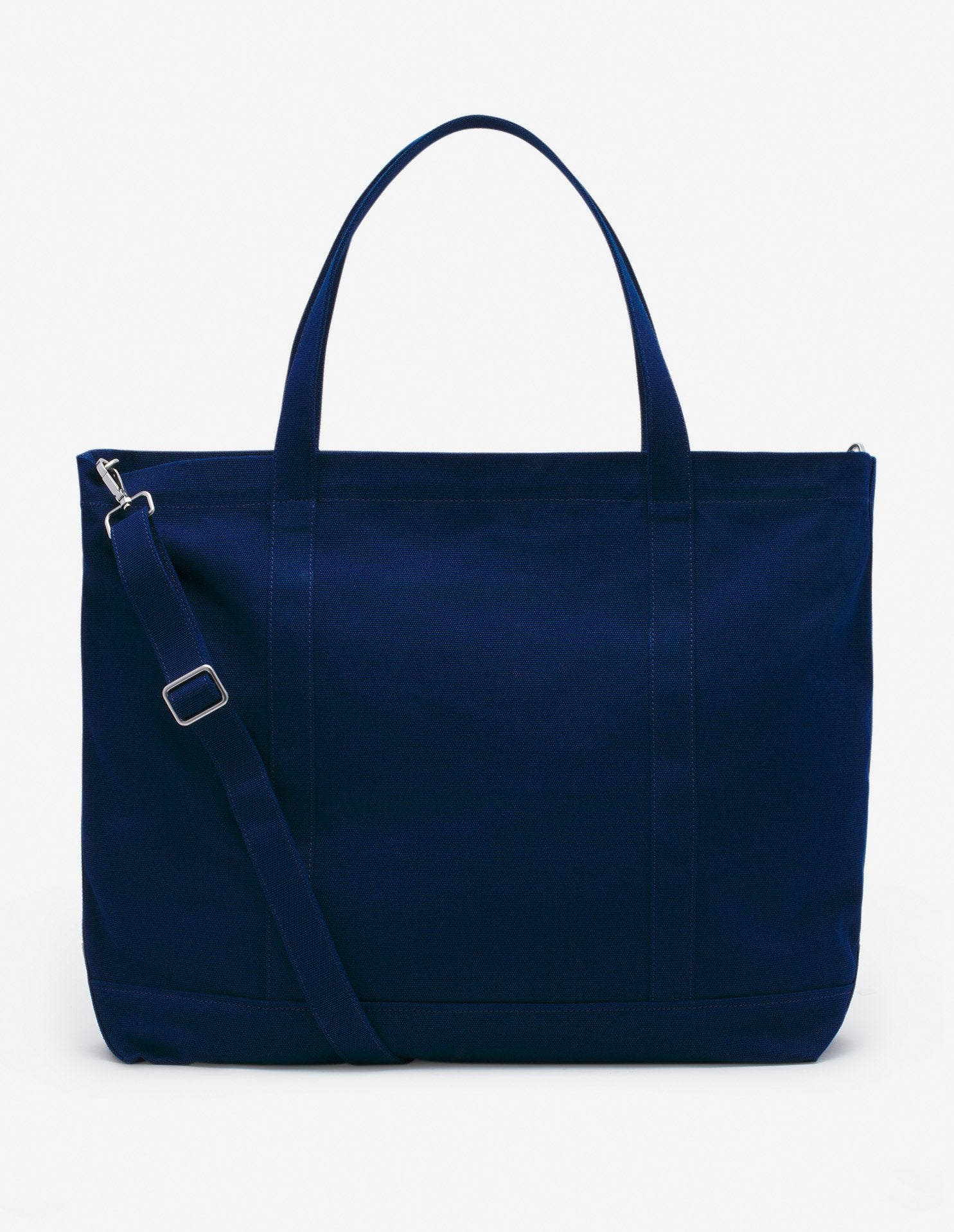 Maison Kitsune Varsity Patches XXL Tote Bag Ink blue LW05106WW0083 P476