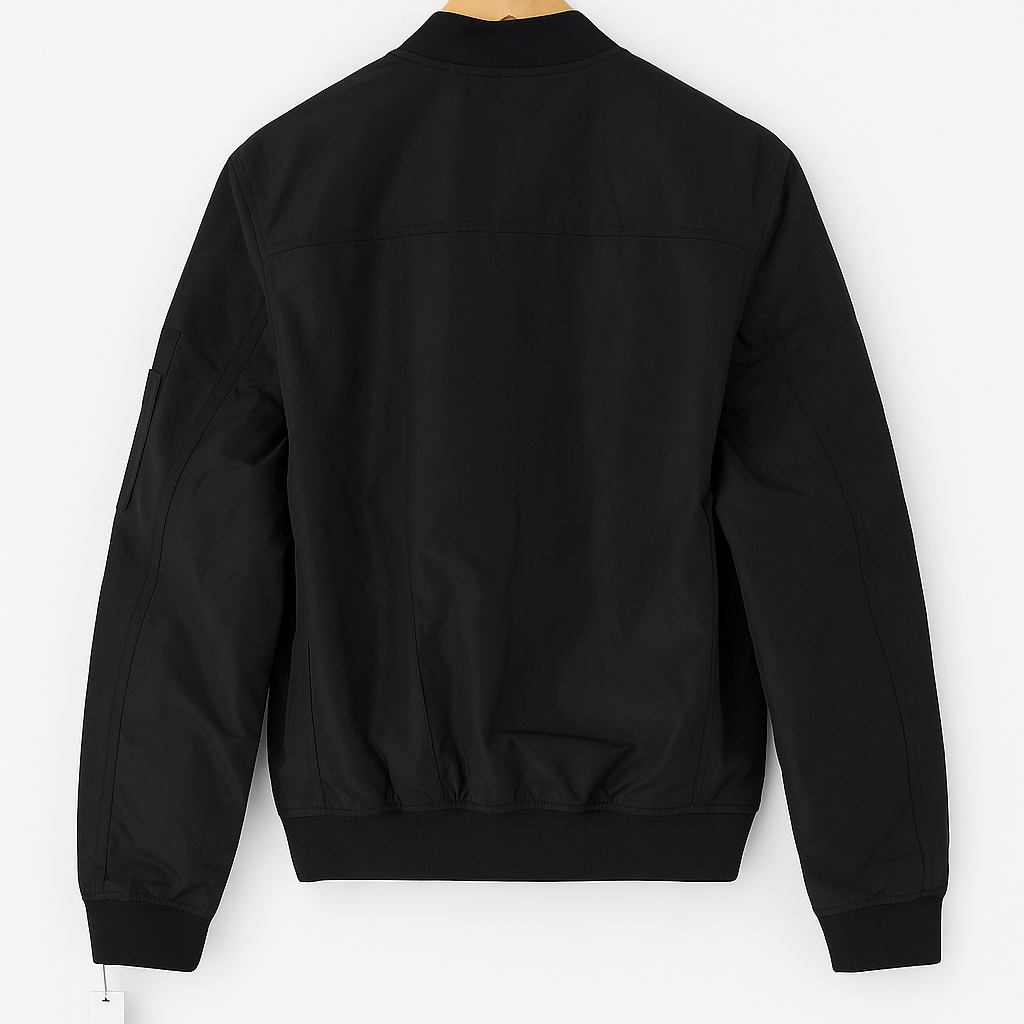 Michael Kors Men's Woven Bomber Jacket Black MNR28288 ET3