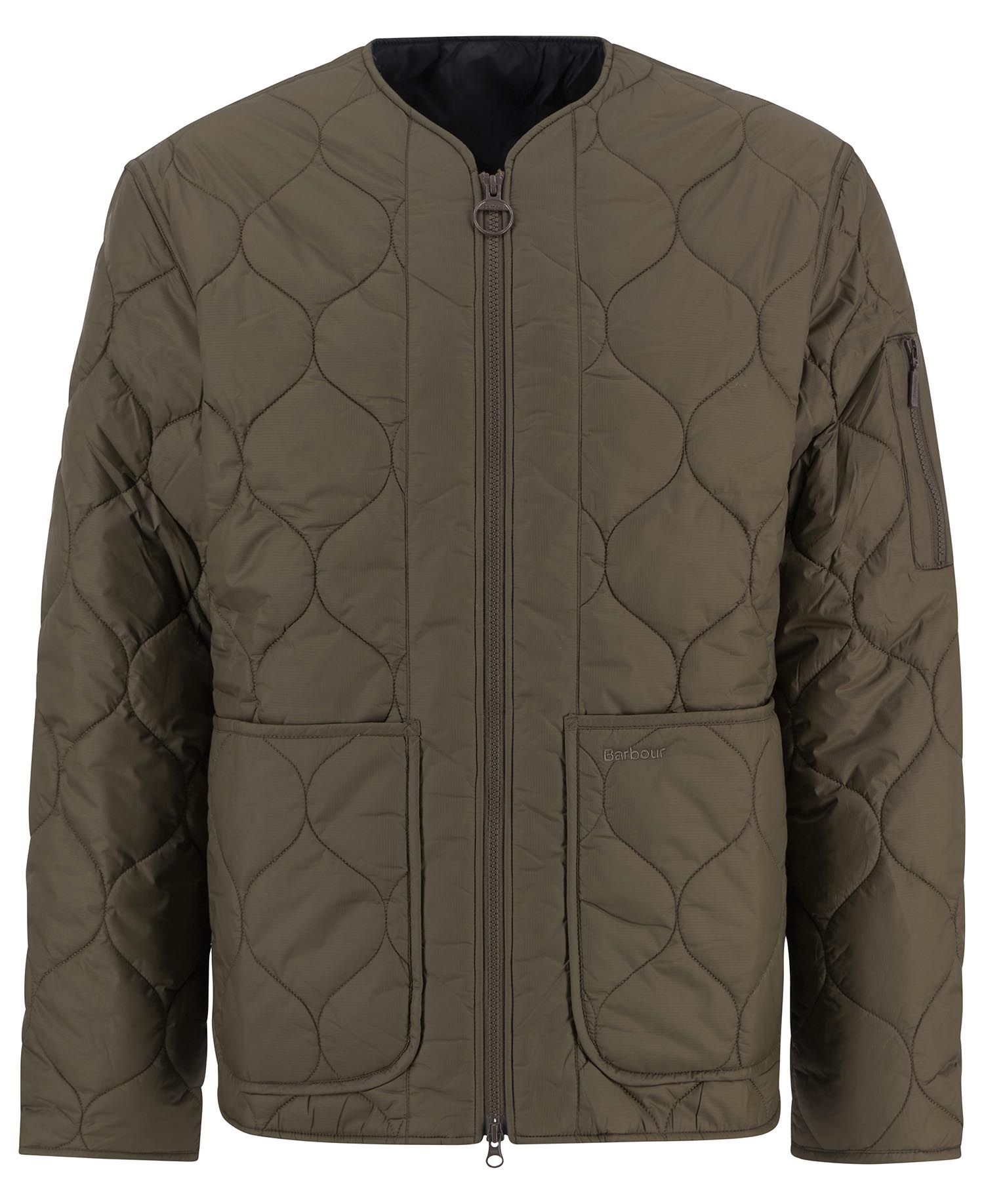 Barbour Men's Lutz Quilted Jacket Dark Olive MQU1856 OL71