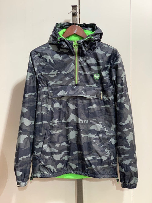 Superdry Overhead Polar Cagoule Black Camo MS5HZ063 A15 - APLAZE