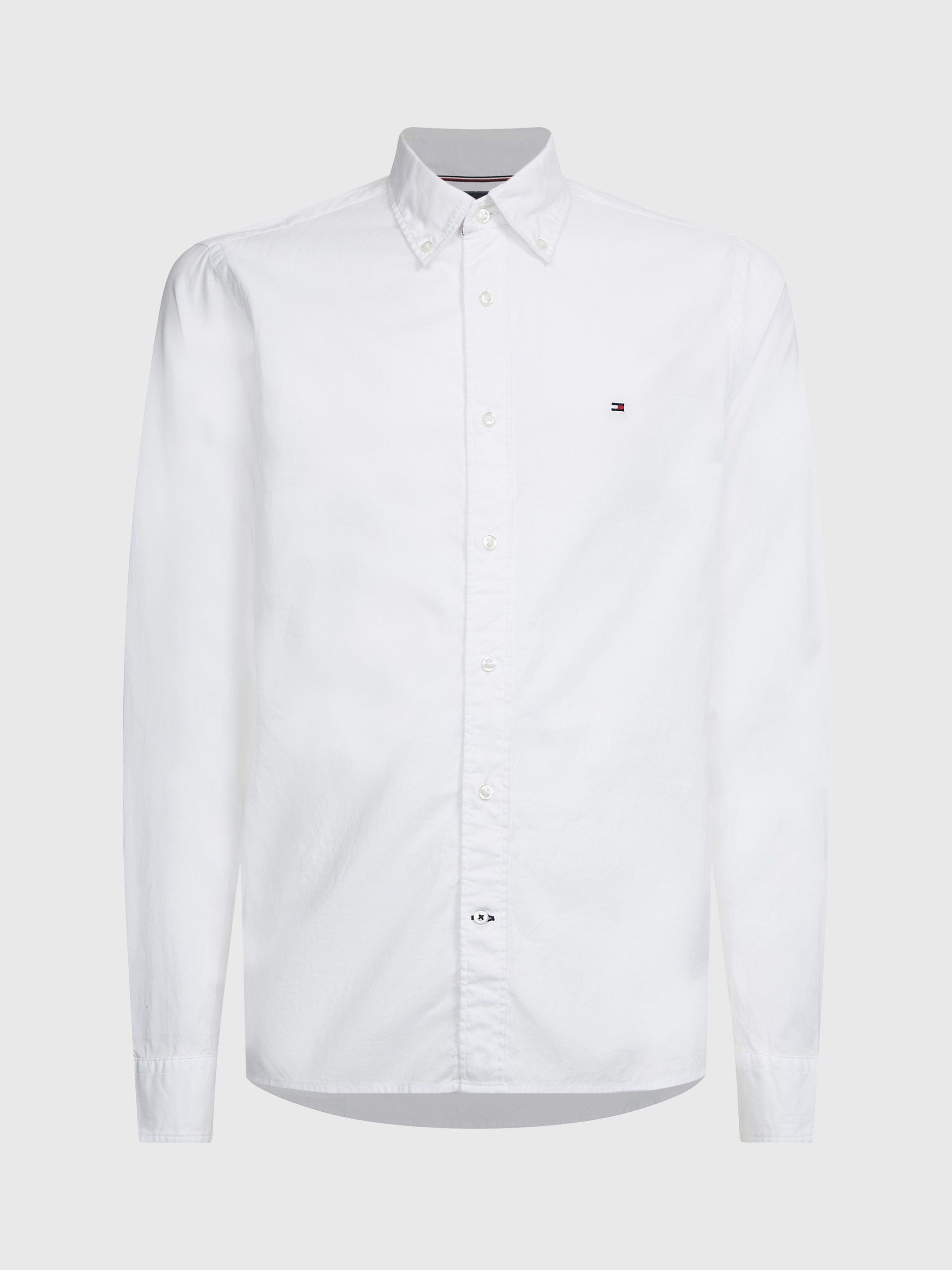 Tommy Hilfiger Men's Regular Fit Cotton Poplin Shirt - White
