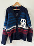 Tommy Hilfiger Men's Ombre Textured Stripe Cardigan Blue Multi MW33088 400 - APLAZE