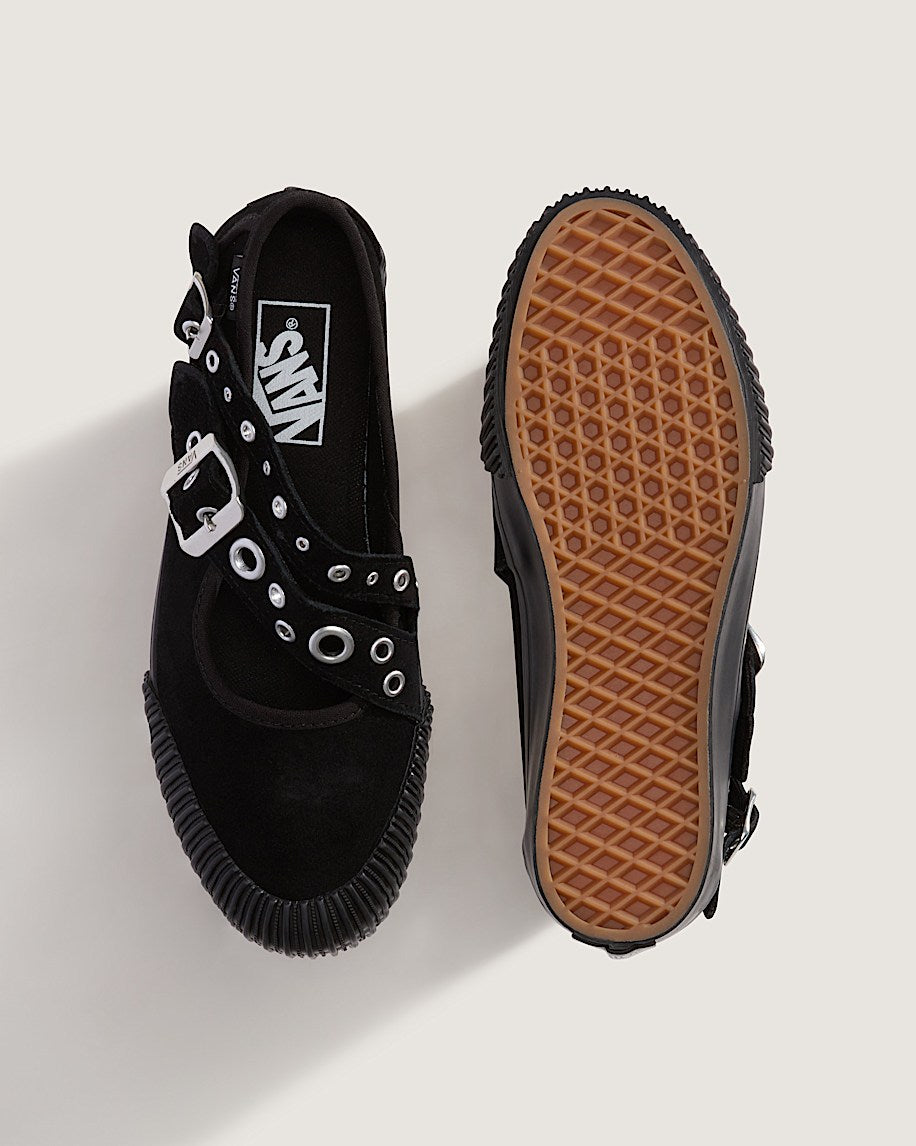 Vans Mary Jane Strap Shoes Metal Black VN000D9ABLA