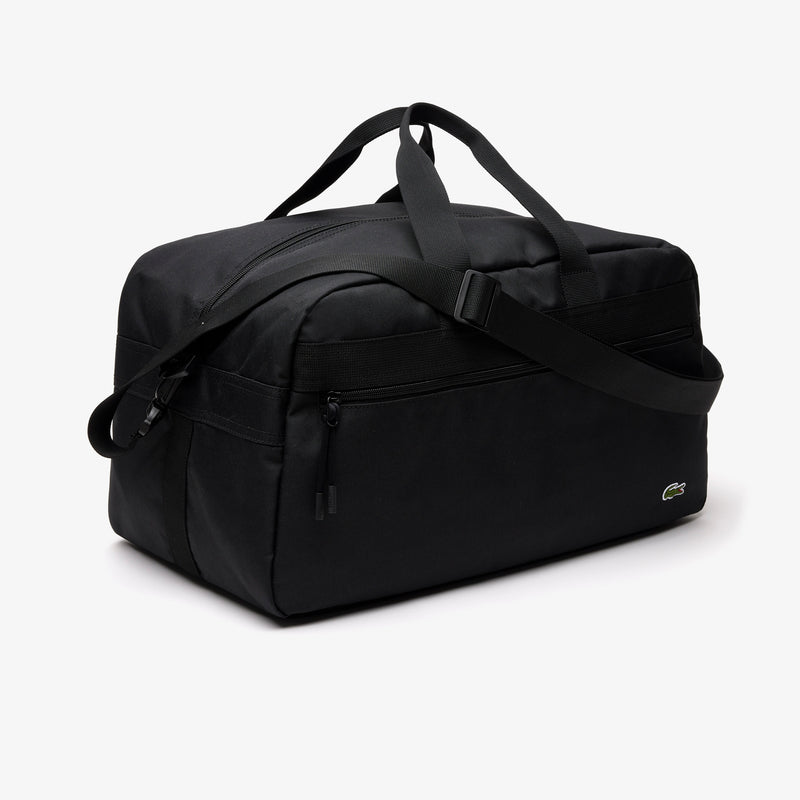APLAZE  Lacoste Unisex Recycled Fiber Zipped Bag Noir Patch