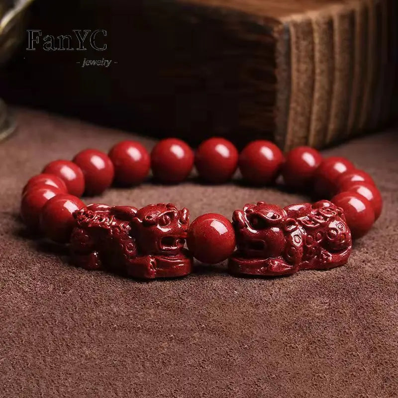 Aplaze Red Asian Beads Bracelet