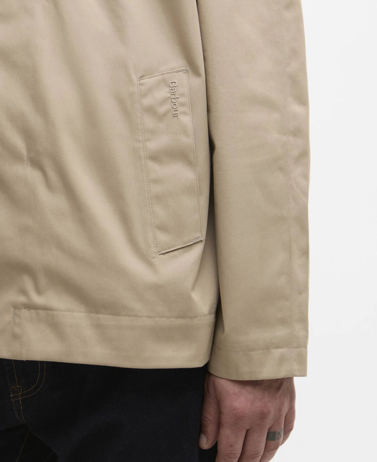 Barbour Short Rokig Waterproof Jacket Washed Stone MWB1130 ST72