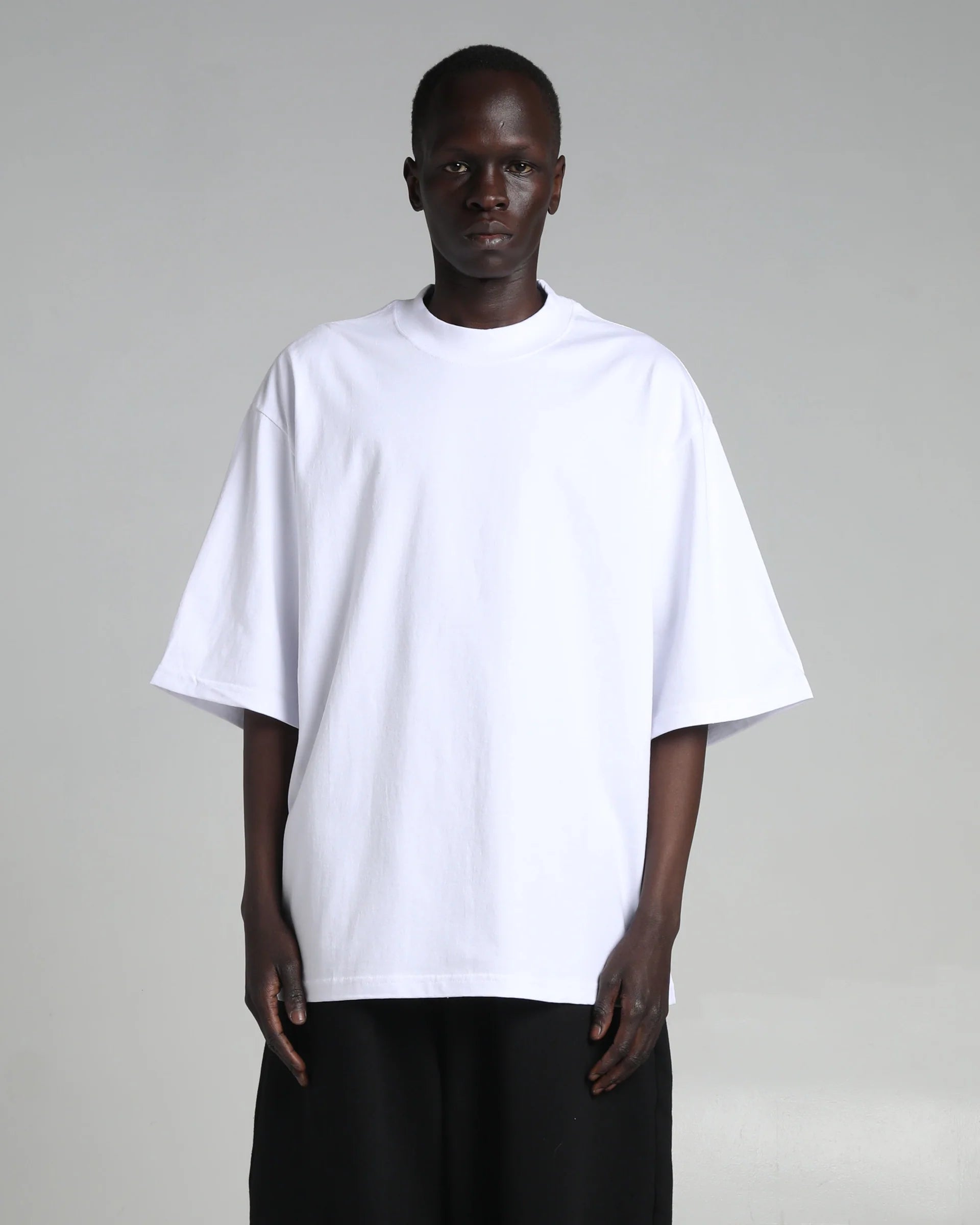 Shaka Wear Max Heavyweight Oversized Short Sleeve T-Shirt White MHO01