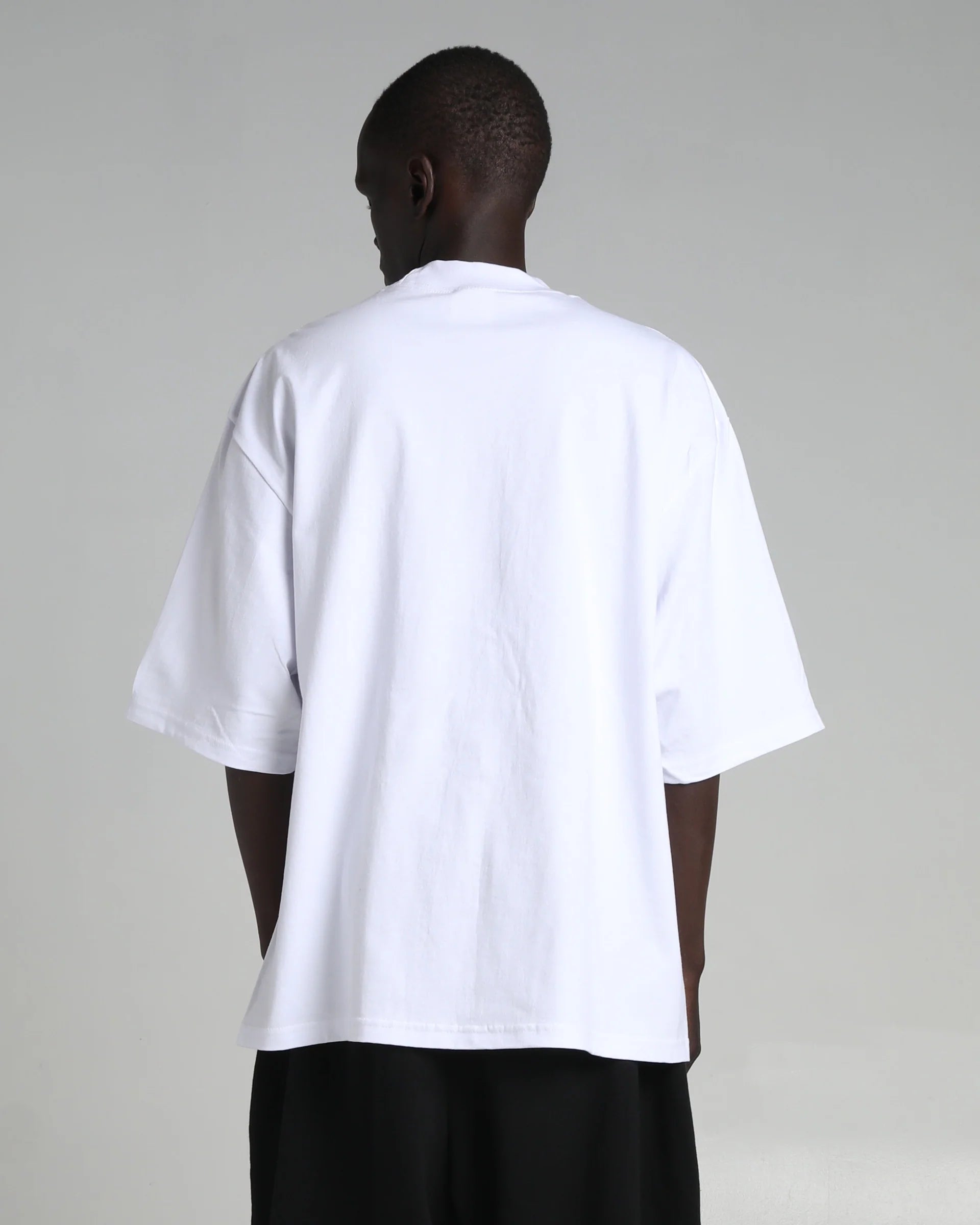 Shaka Wear Max Heavyweight Oversized Short Sleeve T-Shirt White MHO01