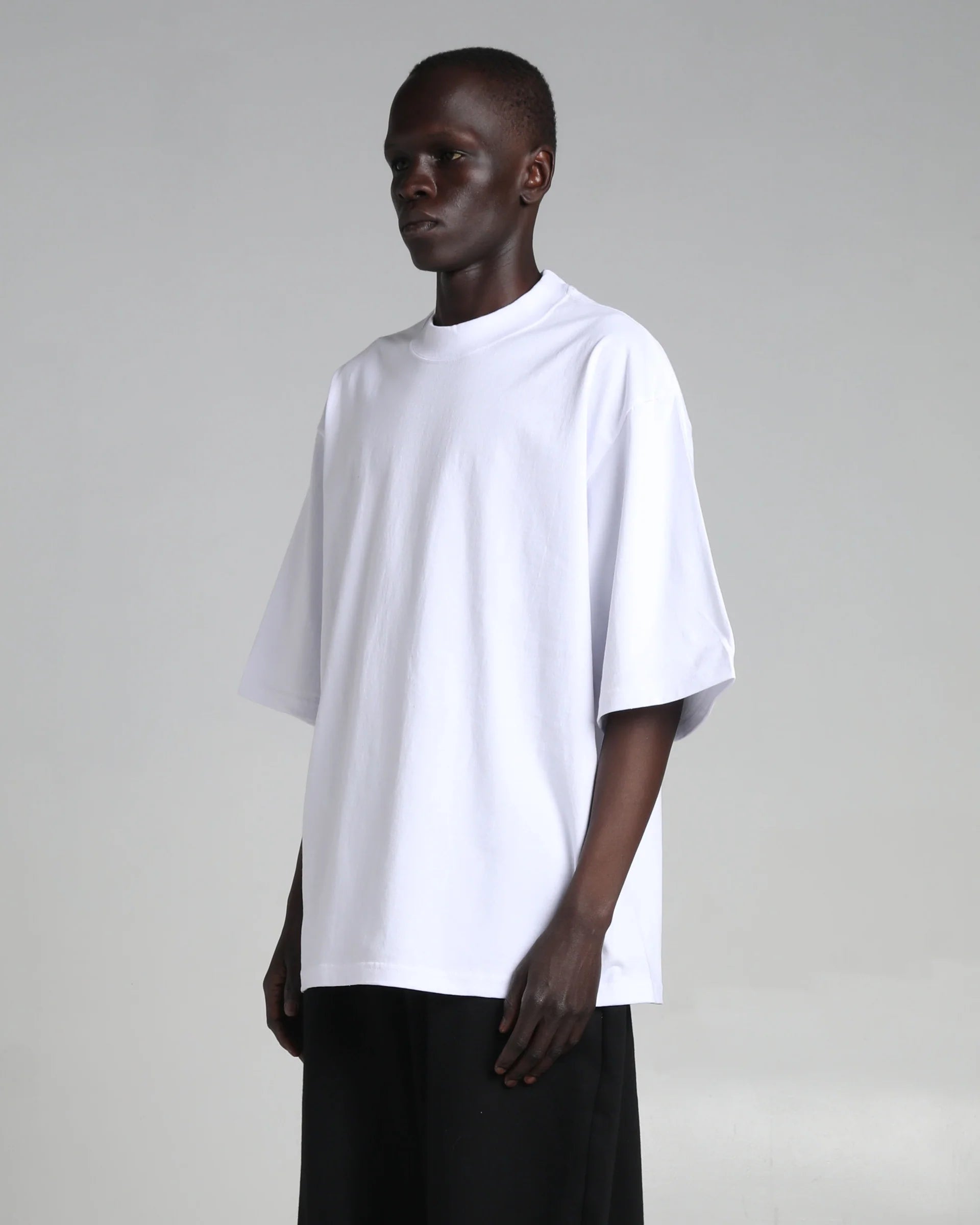 Shaka Wear Max Heavyweight Oversized Short Sleeve T-Shirt White MHO01