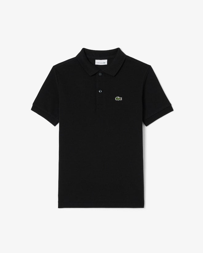 Lacoste Boys Short Sleeve Polo Shirts Black 947354 K96