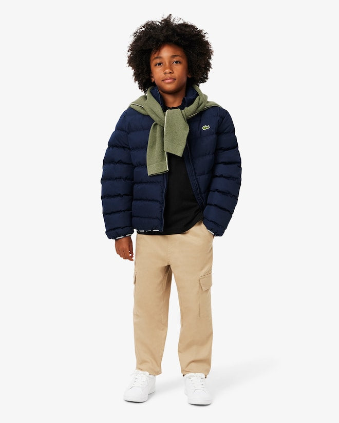 Lacoste Boys Short Sleeve Polo Shirts Black 947354 K96