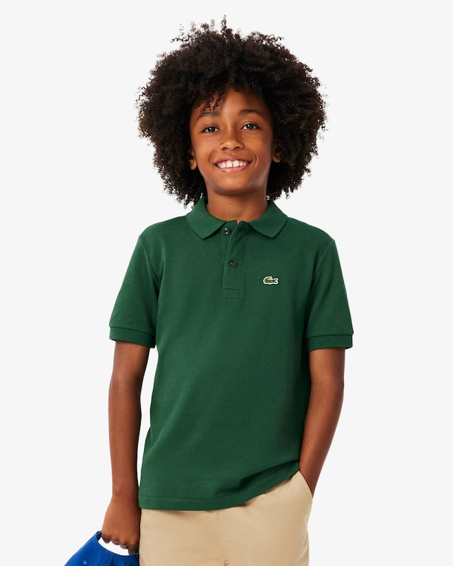 Lacoste Boys Short Sleeve Polo Shirts Green 947354 F9W