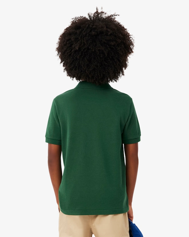 Lacoste Boys Short Sleeve Polo Shirts Green 947354 F9W