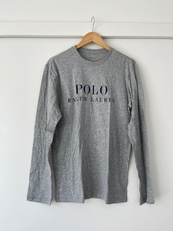 Polo Ralph Lauren Men's Front Logo Long Sleeve T-Shirt Grey PL91SR 03D B3