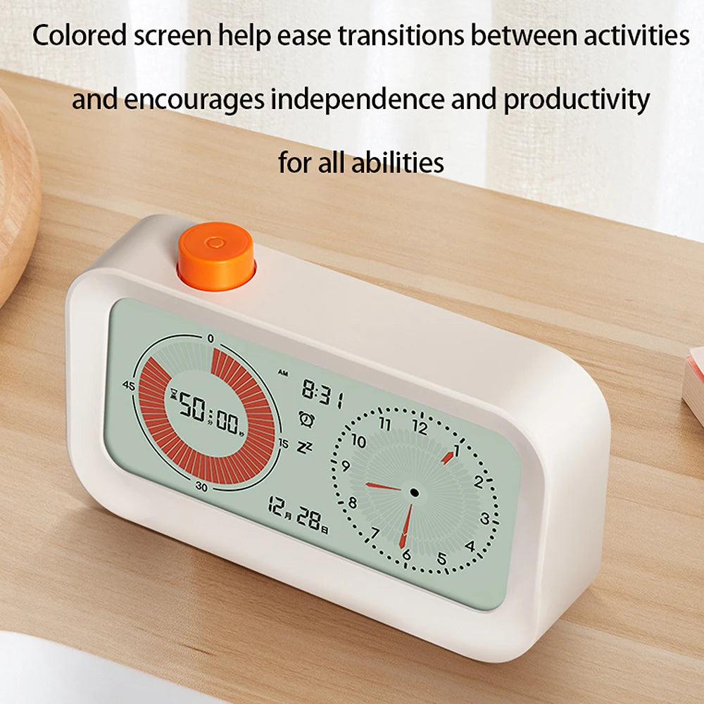 Button Controlled Count Up Timer Display Digital Productivity Visual Timer Count Up/Down Function Alarm Calenda ...
