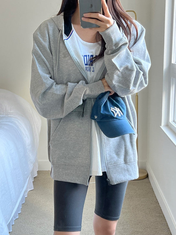 Champion Men's Powerblend Fleece Full Zip Jacket Oxford Gray S0891 407D55 806