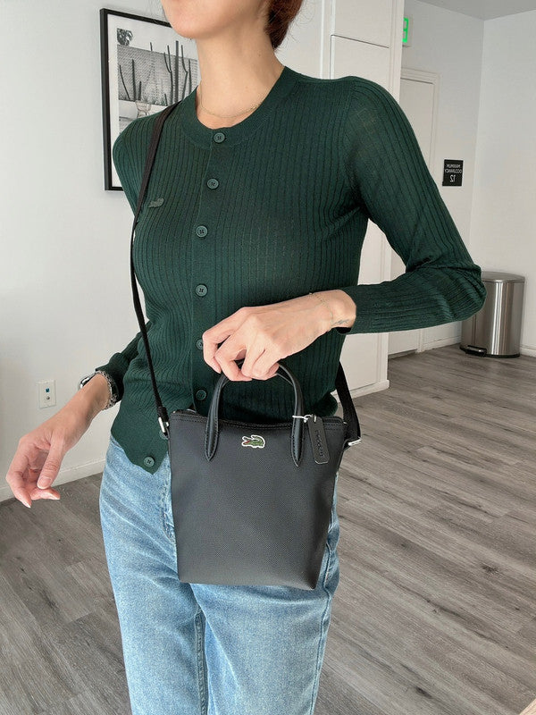 Lacoste Women’s XS Shopping Crossover Bag Noir NF2609PM 000