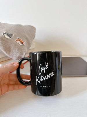 Maison Kitsune Muh Cafe Kitsune Black SPCKU08404 BK - APLAZE