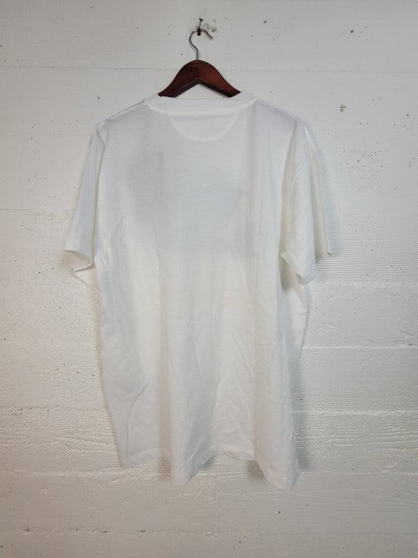 Von Dutch Mens Popeye Character Cleanup Organic Cotton T-Shirt Off White TM147V